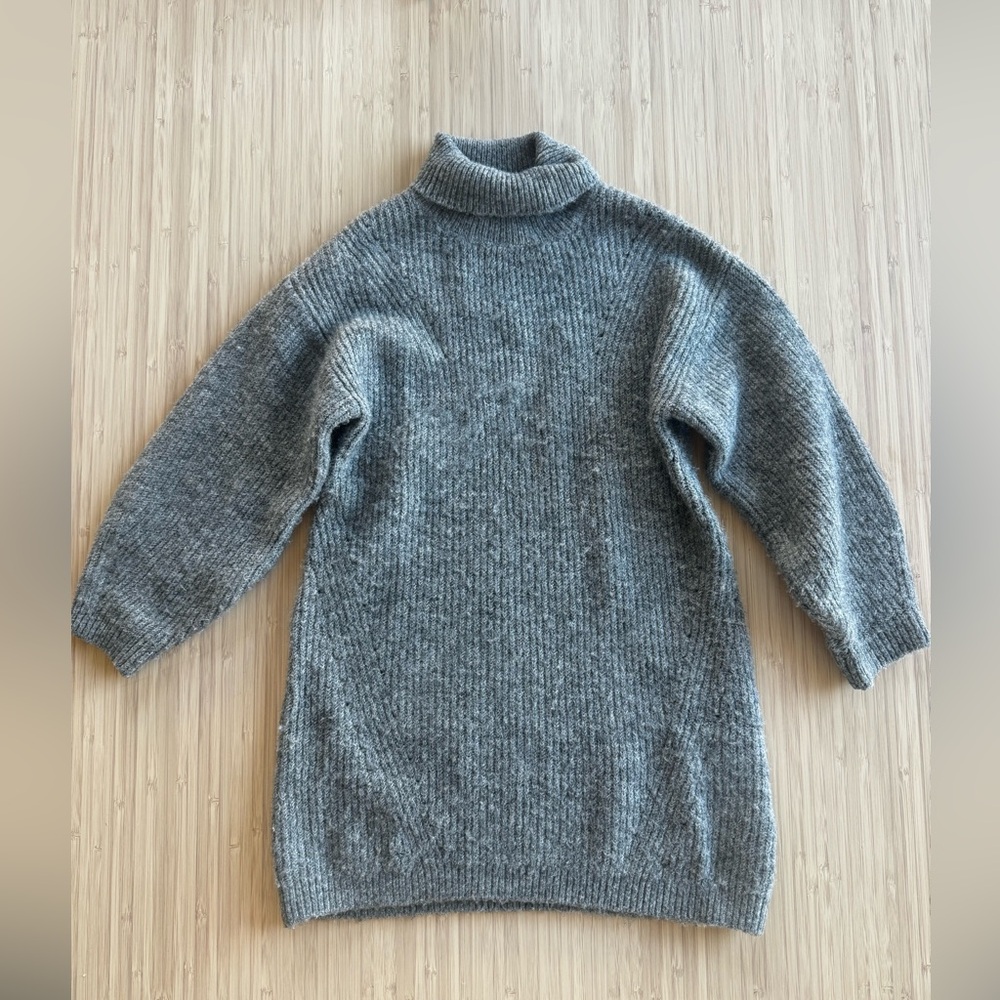Zara toddler girl gray sweater dress 3t